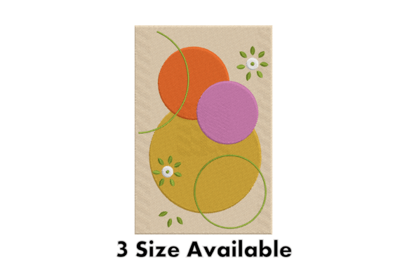 Abstract Circle Floral Embroidery Design Review