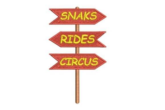 Carnival Directional Sign Embroidery Design Review
