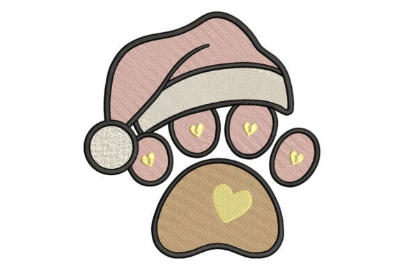 Christmas Paw Print Embroidery Design Review