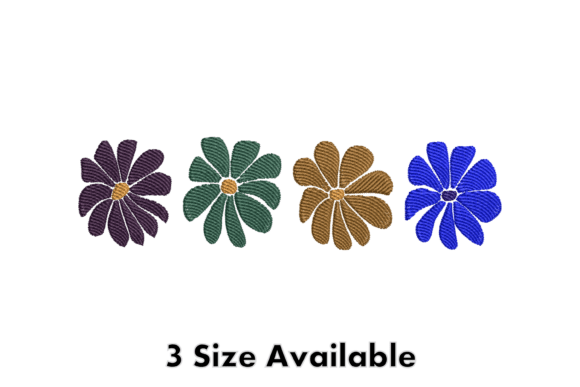 Colorful Daisy Flowers Embroidery File Review